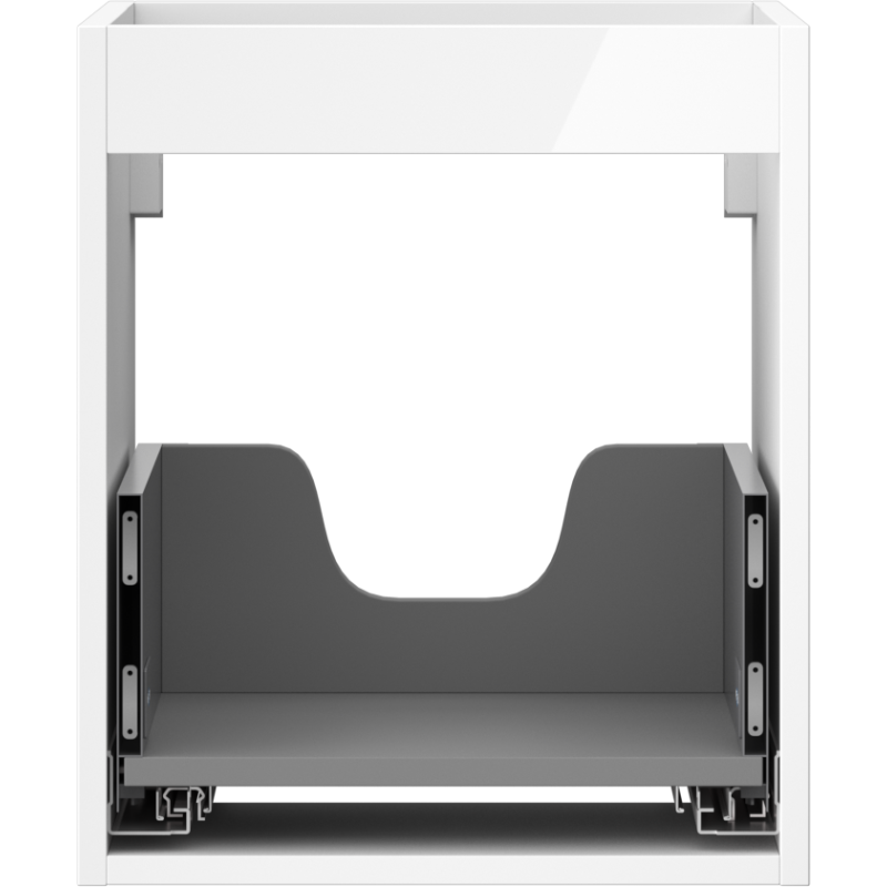 Mexen Box-A корпус за шкаф за мивка 40 см, 1 чекмедже, бял гланц - 91AX0-0400-470-1-00