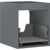 Mexen Box-A корпус за шкаф за мивка 40 cm, 1 чекмедже, графит мат - 91AX0-0400-470-1-66