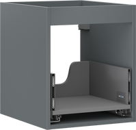 Mexen Box-A корпус за шкаф за мивка 40 cm, 1 чекмедже, графит мат - 91AX0-0400-470-1-66
