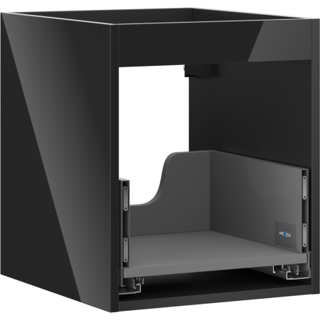 Mexen Box-A корпус на шкаф под умивалник 40 см, 1 чекмедже, черен гланц