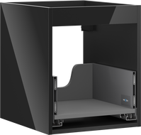 Mexen Box-A корпус на шкаф под умивалник 40 см, 1 чекмедже, черен гланц