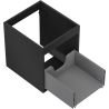 Корпус за шкаф под мивка Mexen Box-A 40 см, 1 чекмедже, черен мат - 91AX0-0400-470-1-71