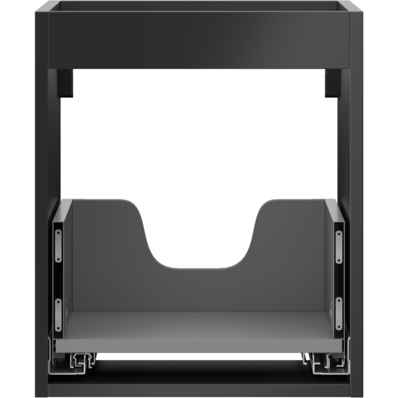 Mexen Box-A корпус на шкаф под мивка 40 см, 1 чекмедже, черен мат - 91AX0-0400-470-1-71