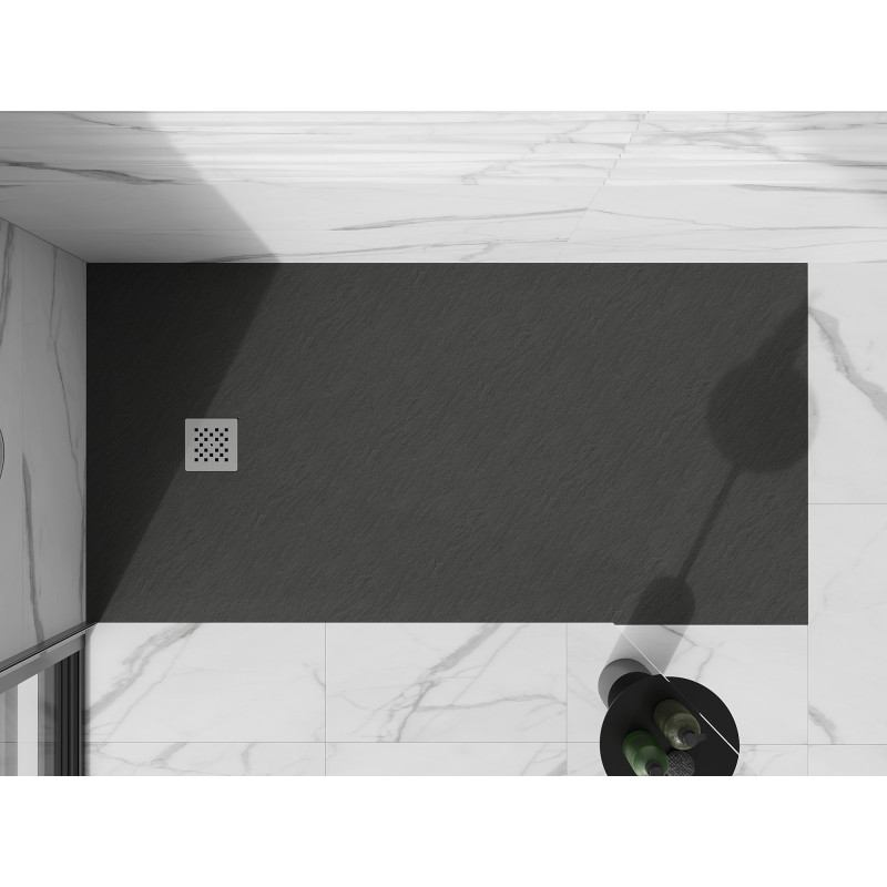 Mexen Stone+ правоъгълно композитно корито 180 x 100 см, антрацит - 44711018