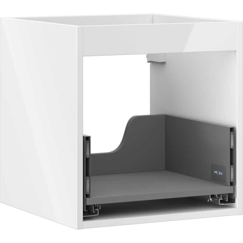 Mexen Box-A корпус на шкафче за мивка 45 см, 1 чекмедже, бял гланц - 91AX0-0450-470-1-00