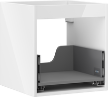 Mexen Box-A корпус на шкафче за мивка 45 см, 1 чекмедже, бял гланц - 91AX0-0450-470-1-00