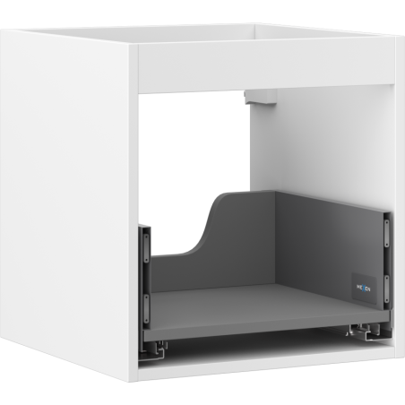 Mexen Box-A корпус на шкаф за мивка 45 см, 1 чекмедже, бял мат - 91AX0-0450-470-1-01
