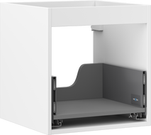 Mexen Box-A корпус на шкаф за мивка 45 см, 1 чекмедже, бял мат - 91AX0-0450-470-1-01