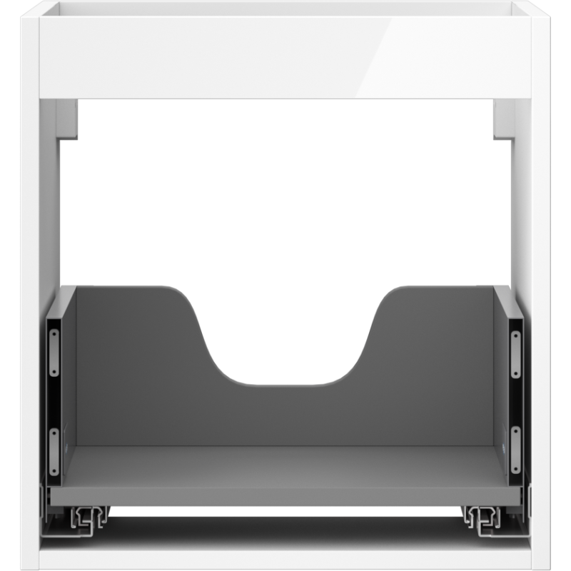 Mexen Box-A корпус на шкафче за мивка 45 см, 1 чекмедже, бял гланц - 91AX0-0450-470-1-00