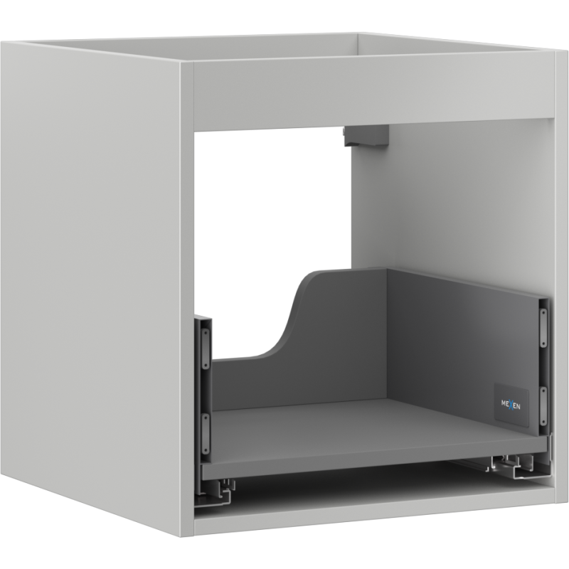 Mexen Box-A корпус за шкаф за умивалник 45 см, 1 чекмедже, сив мат - 91AX0-0450-470-1-62