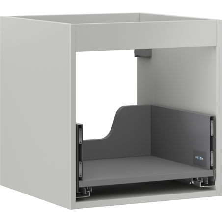Корпус на шкаф под мивка Mexen Box-A 45 см, 1 чекмедже, сив мат - 91AX0-0450-470-1-62