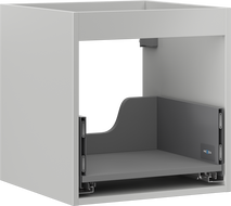 Корпус на шкаф под мивка Mexen Box-A 45 см, 1 чекмедже, сив мат - 91AX0-0450-470-1-62