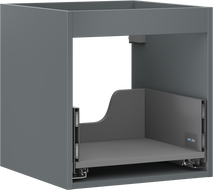 Mexen Box-A корпус на шкаф за мивка 45 см, 1 чекмедже, матиран графит - 91AX0-0450-470-1-66