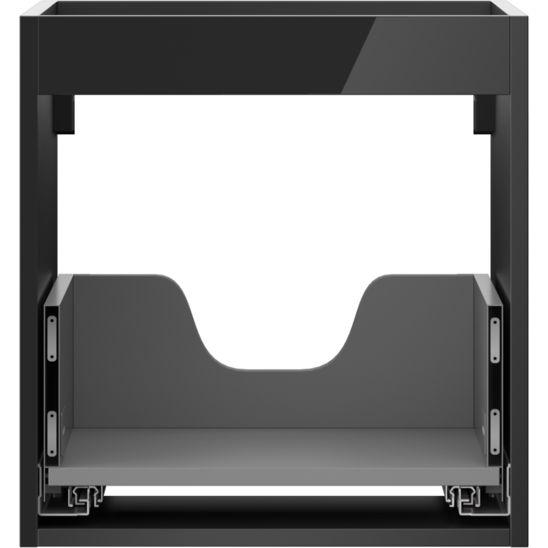 Mexen Box-A корпус шкаф под умивалник 45 см, 1 чекмедже, черен гланц - 91AX0-0450-470-1-70
