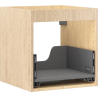 Mexen Box-A корпус шкафче за мивка 45 см, 1 чекмедже, дъб - 91AX0-0450-470-1-81