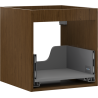 Корпус на шкаф под мивка Mexen Box-A 45 cm, 1 чекмедже, орех - 91AX0-0450-470-1-86