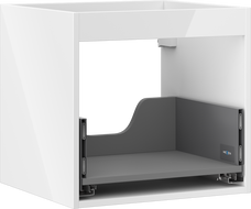 Mexen Box-A корпус на шкафче под умивалник 50 см, 1 чекмедже, бял гланц