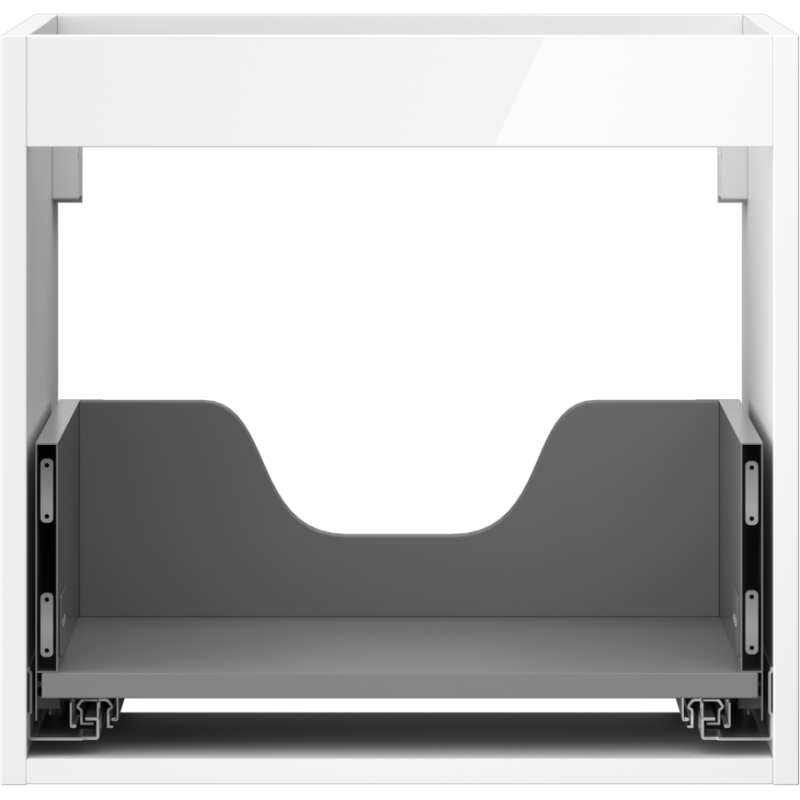 Mexen Box-A корпус на шкафче под умивалник 50 см, 1 чекмедже, бял гланц