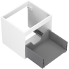 Mexen Box-A шкаф корпус за умивалник 50 см, 1 чекмедже, бял мат - 91AX0-0500-470-1-01