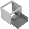 Mexen Box-A корпус за шкаф под мивка 50 см, 1 чекмедже, сив мат - 91AX0-0500-470-1-62