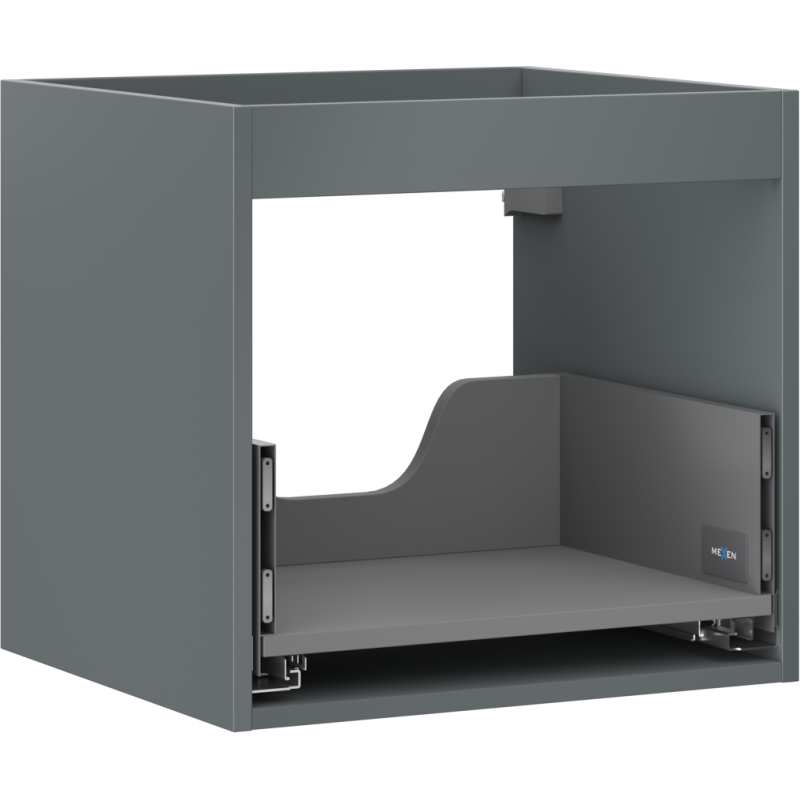 Mexen Box-A корпус на шкафче под умивалник 50 см, 1 чекмедже, графит мат