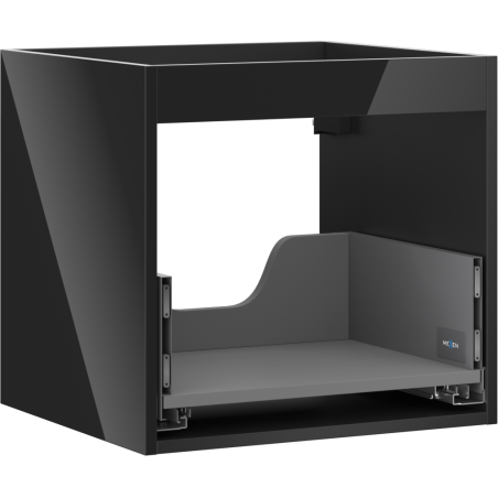 Mexen Box-A корпус на шкафче за мивка 50 см, 1 чекмедже, черен гланц