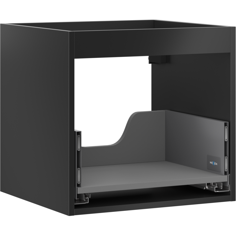 Mexen Box-A корпус за шкаф за мивка 50 см, 1 чекмедже, черен мат - 91AX0-0500-470-1-71