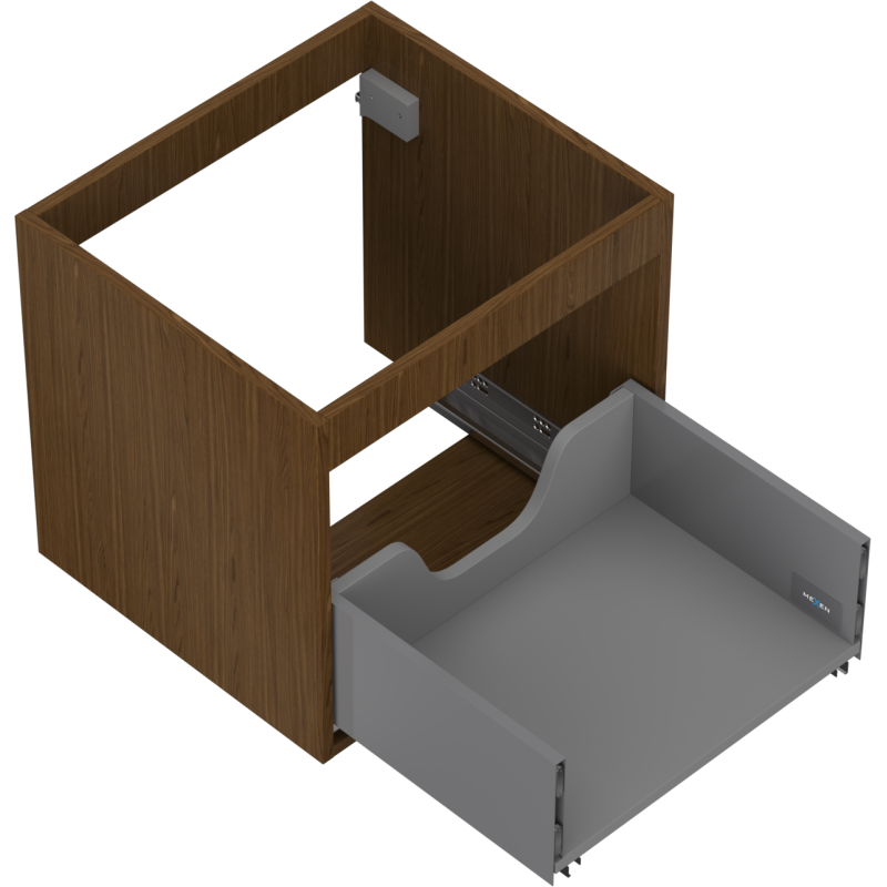 Mexen Box-A корпус на шкаф под мивка 50 см, 1 чекмедже, орех - 91AX0-0500-470-1-86