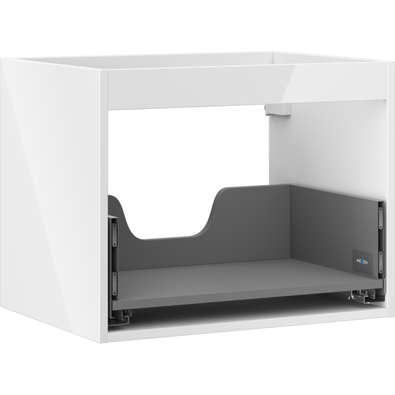 Mexen Box-A корпус за шкаф за мивка 60 см, 1 чекмедже, бял гланц - 91AX0-0600-470-1-00