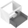 Mexen Box-A корпус за шкаф за мивка 60 см, 1 чекмедже, бял гланц - 91AX0-0600-470-1-00