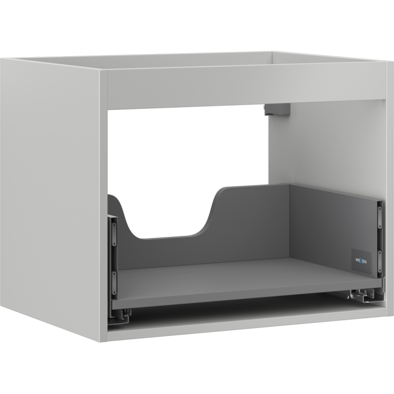 Mexen Box-A корпус на шкафче за мивка 60 см, 1 чекмедже, сив мат - 91AX0-0600-470-1-62