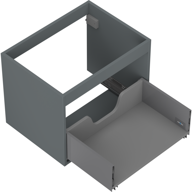 Mexen Box-A корпус на шкаф под мивка 60 см, 1 чекмедже, мат графит - 91AX0-0600-470-1-66