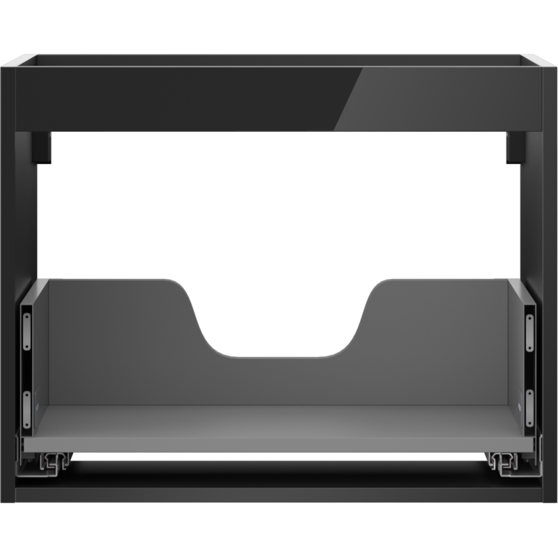 Mexen Box-A Корпус за шкаф под умивалник 60 см, 1 чекмедже, черен гланц