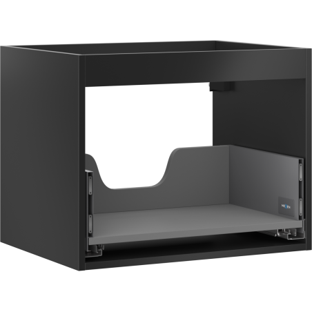 Mexen Box-A корпус на шкаф под мивка 60 см, 1 чекмедже, черен мат - 91AX0-0600-470-1-71
