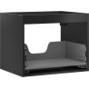 Корпус за шкафче под мивка Mexen Box-A 60 см, 1 чекмедже, черен мат - 91AX0-0600-470-1-71