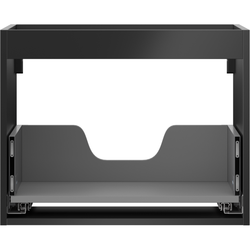 Mexen Box-A корпус на шкаф под мивка 60 см, 1 чекмедже, черен мат - 91AX0-0600-470-1-71