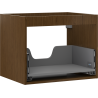 Корпус за шкаф под мивка Mexen Box-A 60 cm, 1 чекмедже, орех - 91AX0-0600-470-1-86