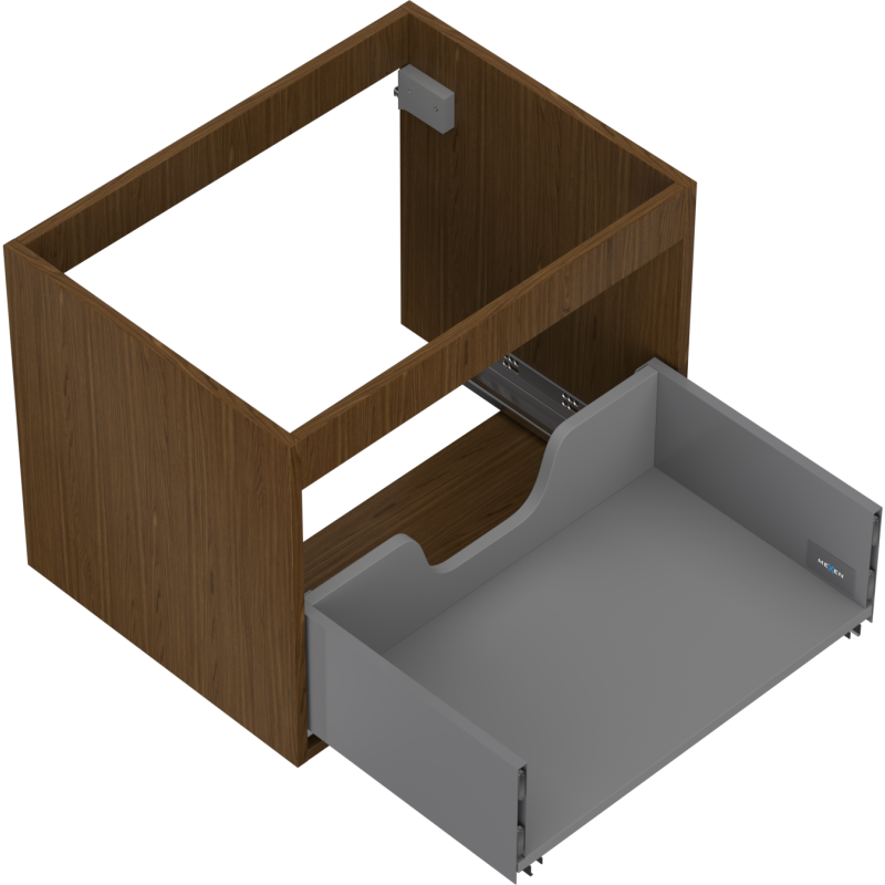 Mexen Box-A корпус на шкаф за мивка 60 см, 1 чекмедже, орех - 91AX0-0600-470-1-86