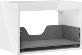 Mexen Box-A корпус за шкаф под мивка 70 см, 1 чекмедже, бял гланц - 91AX0-0700-470-1-00