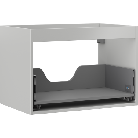 Кутия Mexen Box-A корпус на шкаф за мивка 70 см, 1 чекмедже, сив мат - 91AX0-0700-470-1-62