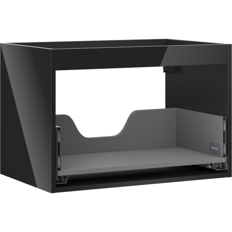 Mexen Box-A корпус за шкаф под мивка 70 cm, 1 чекмедже, черен гланц - 91AX0-0700-470-1-70