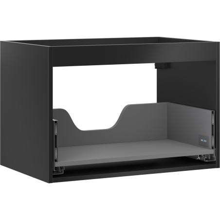 Mexen Box-A корпус на шкаф под умивалник 70 см, 1 чекмедже, черен мат - 91AX0-0700-470-1-71