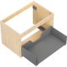 Корпус на шкаф под мивка Mexen Box-A 70 см, 1 чекмедже, дъб - 91AX0-0700-470-1-81