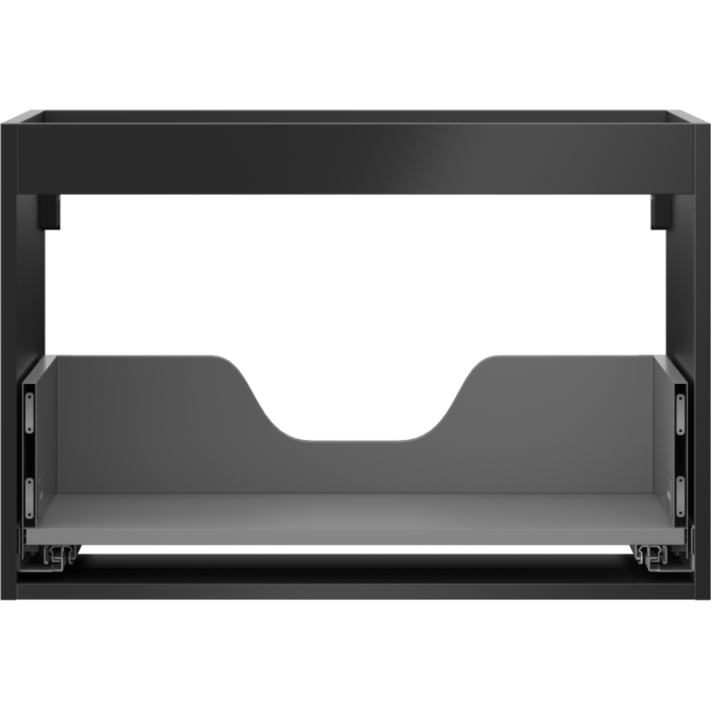 Mexen Box-A корпус на шкаф под умивалник 70 см, 1 чекмедже, черен мат - 91AX0-0700-470-1-71