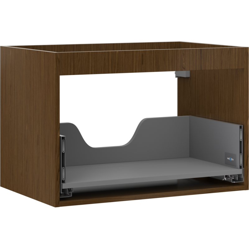 Mexen Box-A корпус за шкаф под умивалник 70 см, 1 чекмедже, орех - 91AX0-0700-470-1-86