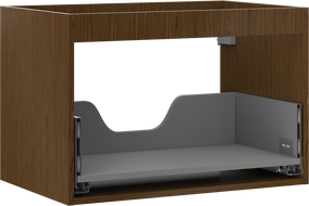 Mexen Box-A корпус за шкаф под умивалник 70 см, 1 чекмедже, орех - 91AX0-0700-470-1-86
