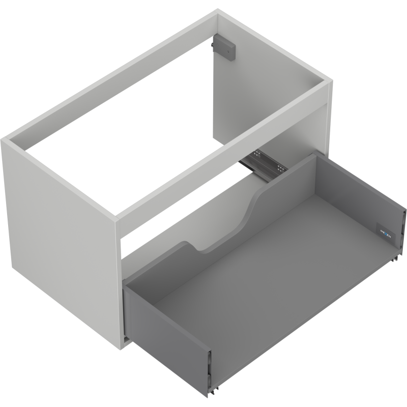 Mexen Box-A корпус за шкаф под мивка 80 см, 1 чекмедже, сив мат - 91AX0-0800-470-1-62