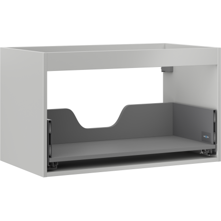 Кутия Mexen Box-A за шкаф под умивалник 80 см, 1 чекмедже, сив мат - 91AX0-0800-470-1-62