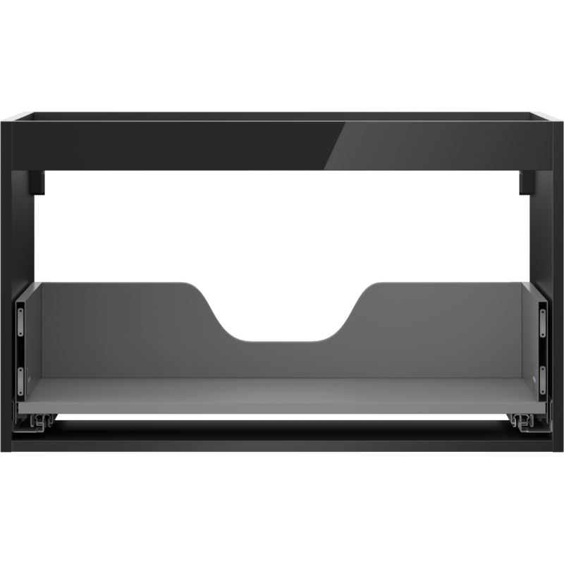 Mexen Box-A корпус на шкаф под мивка 80 см, 1 чекмедже, черен гланц - 91AX0-0800-470-1-70