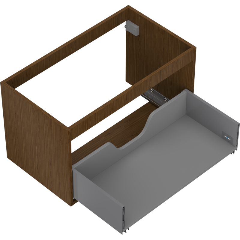 Mexen Box-A корпус шкаф под умивалник 80 см, 1 чекмедже, орех - 91AX0-0800-470-1-86